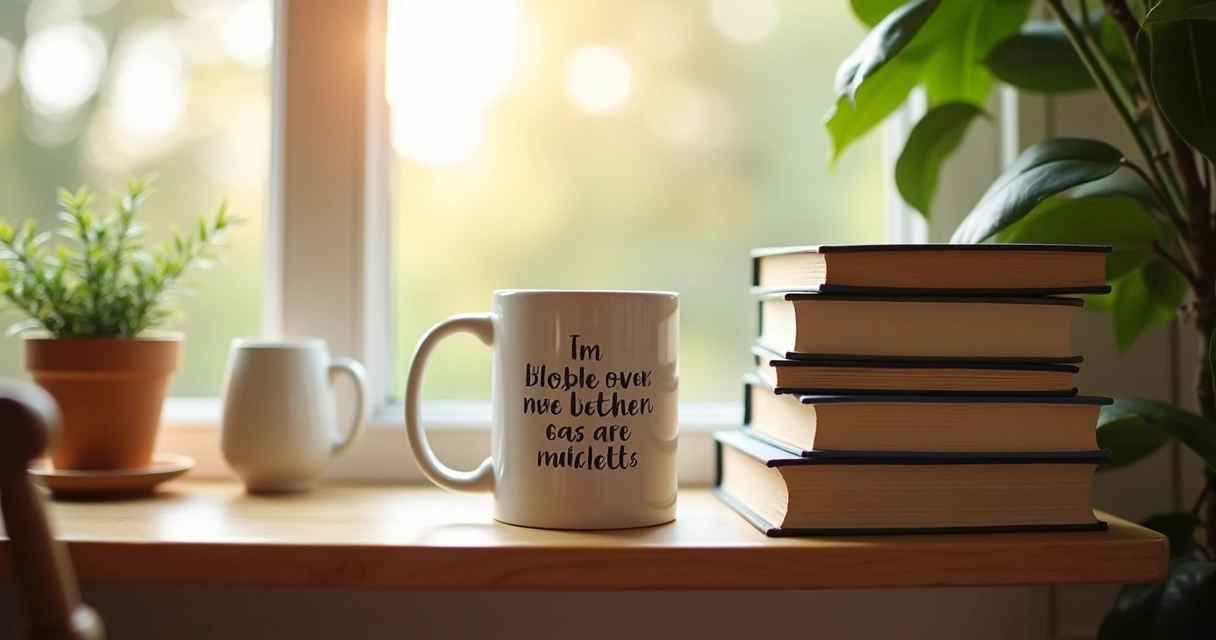Livro e caneca personalizada como presente simples