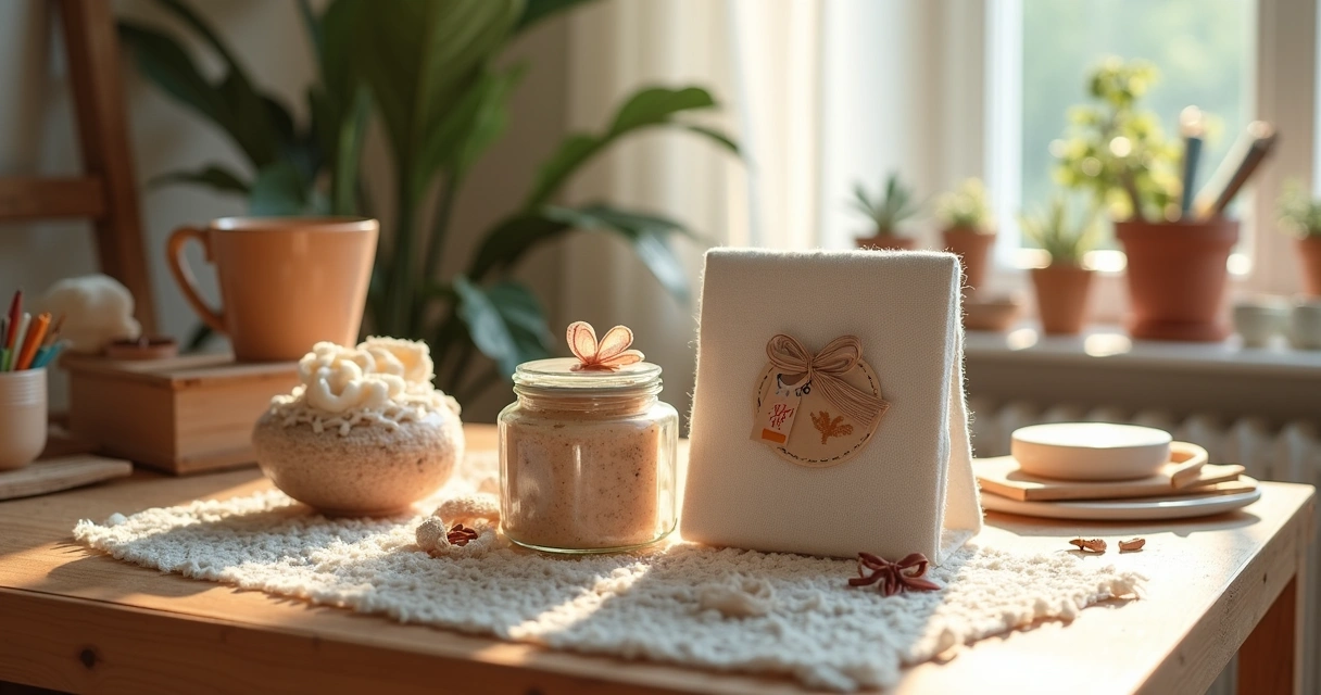 Presentes artesanais feitos à mão